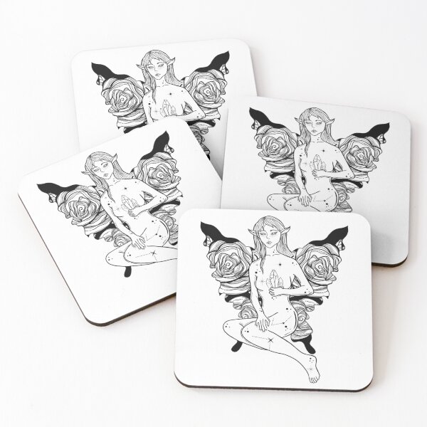 Item preview, Witchy tattoo artwork with magic elf. Fairytale character in boho style. designed and sold by MilaOkie.
