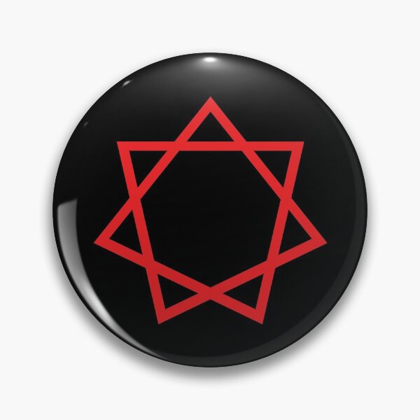 Item preview, Heptagram Symbol Red designed and sold by RetroNeon.
