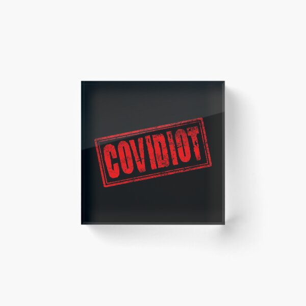 Item preview, Covidiot (Vintage Stamp) designed and sold by SassyClassyMe.