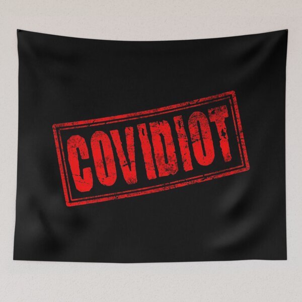 Item preview, Covidiot (Vintage Stamp) designed and sold by SassyClassyMe.