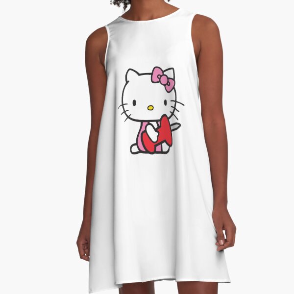love cute kitty A-Line Dress