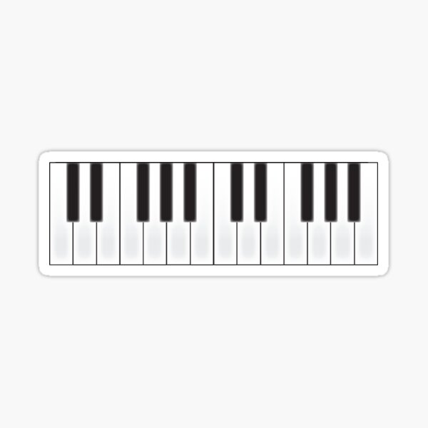 Piano Keys Keyboard Sticker