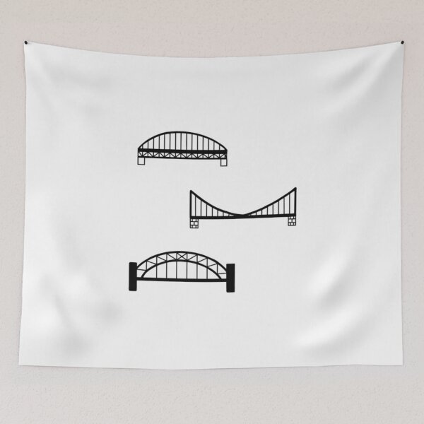 Item preview, pittsburgh bridges designed and sold by ekmdesigns.