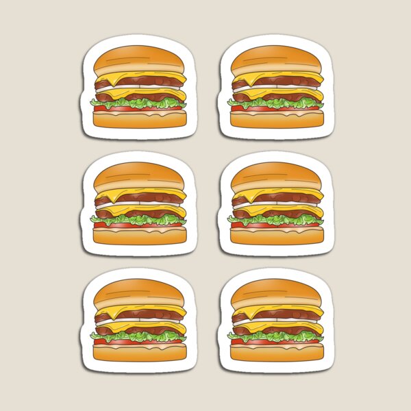 Item preview, Burger Sticker Pack designed and sold by maniacfitness.