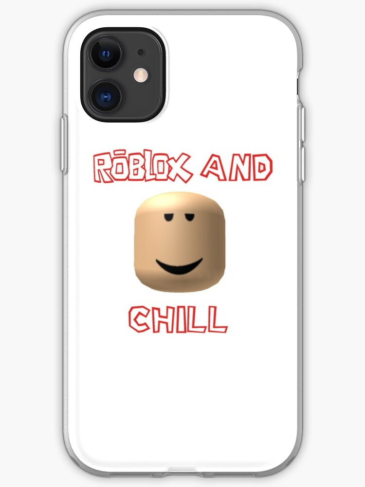 Roblox And Chill Iphone Case Cover By Noupui Redbubble - roblox oof mask by noupui redbubble