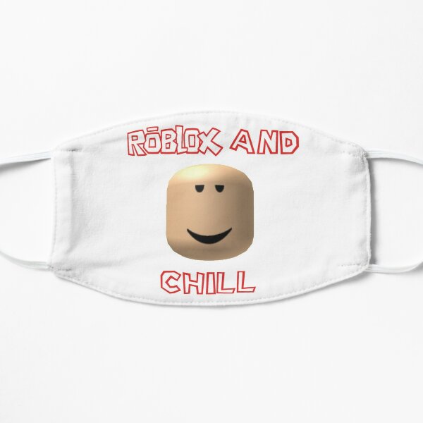 Oof Face Masks Redbubble - caveman chill face roblox