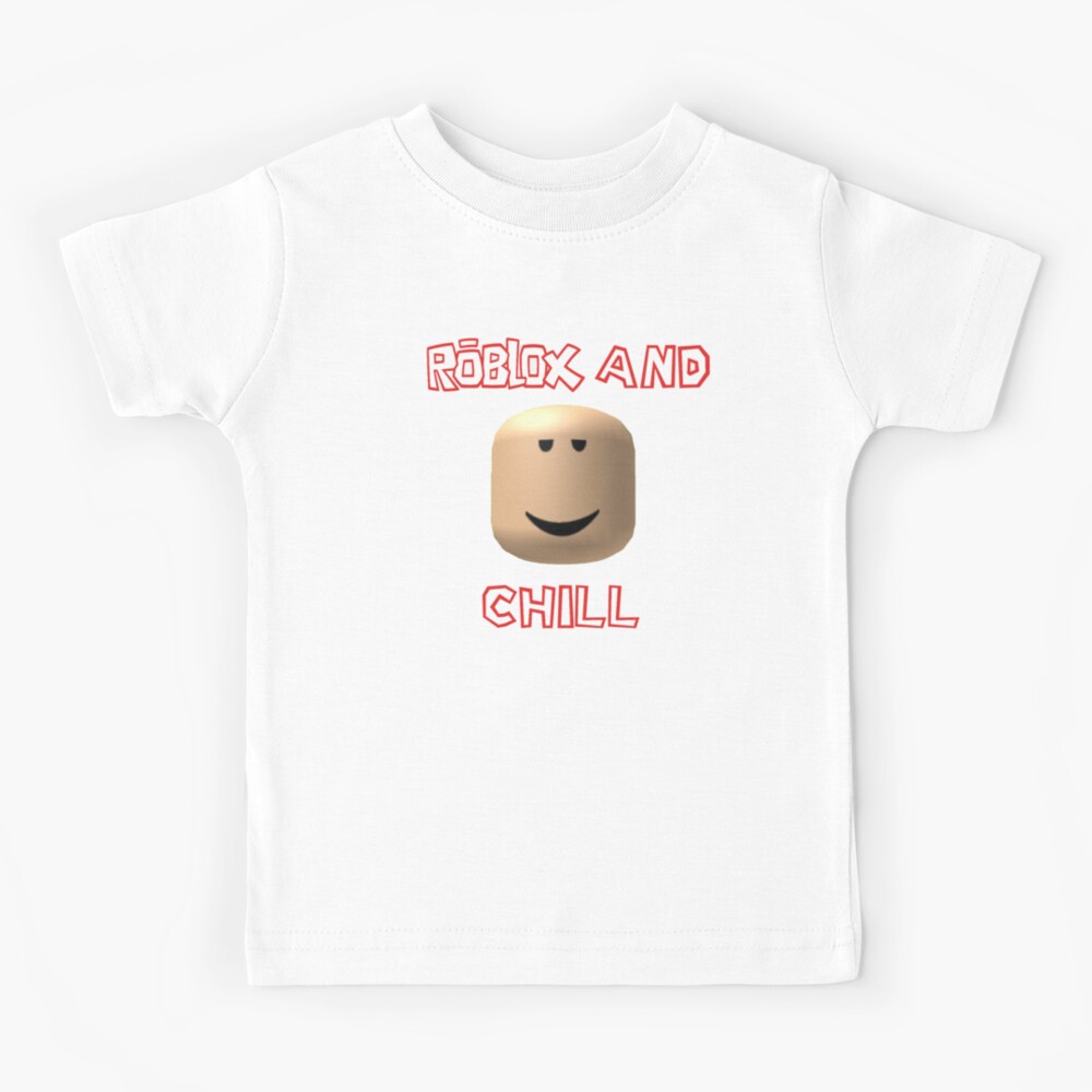 Roblox And Chill Kids T Shirt By Noupui Redbubble - marshmallow roblox t shirt