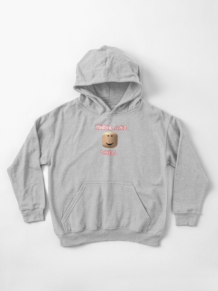 Roblox And Chill Kids Pullover Hoodie By Noupui Redbubble - hoodie lines for roblox