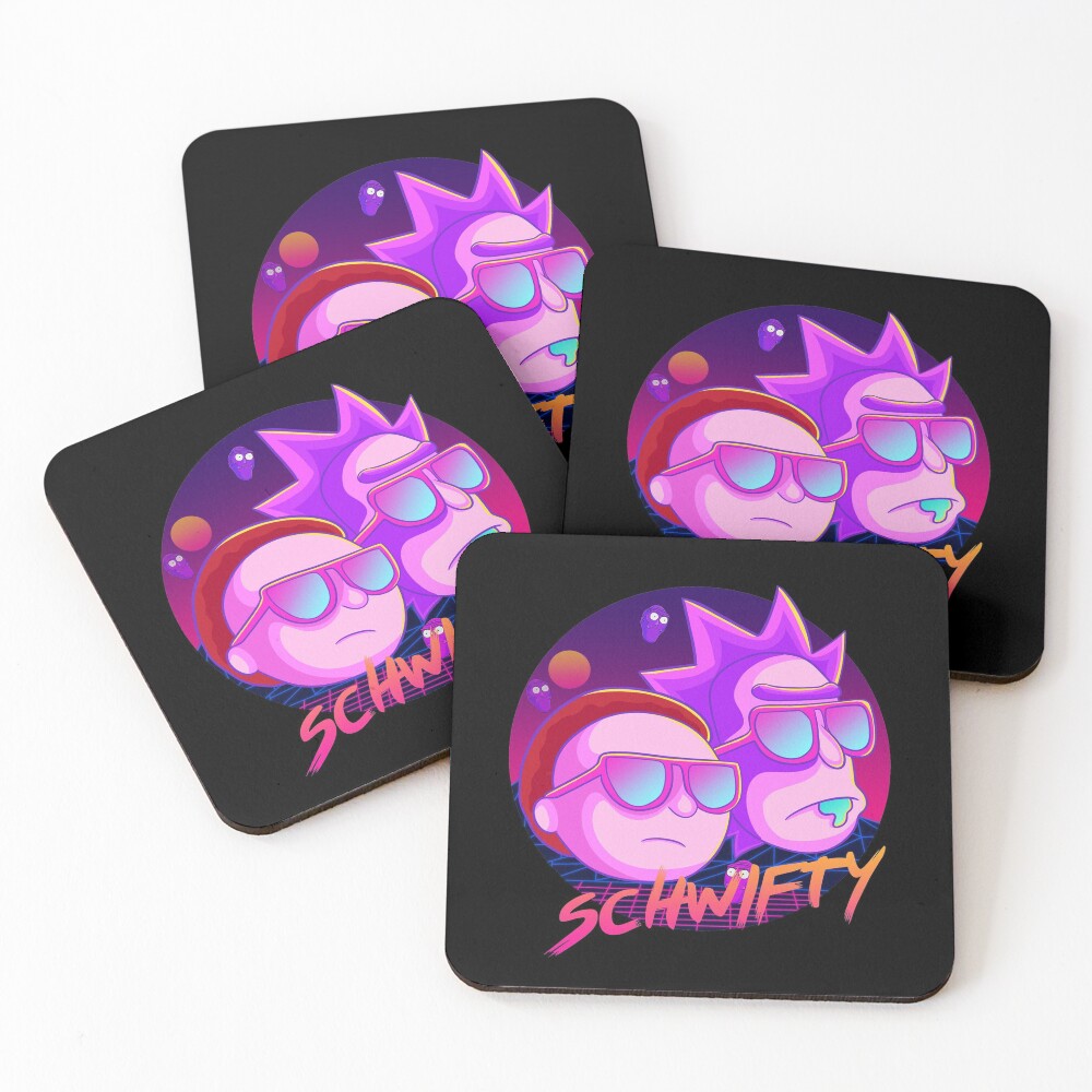 get schwifty Coasters (Set of 4)