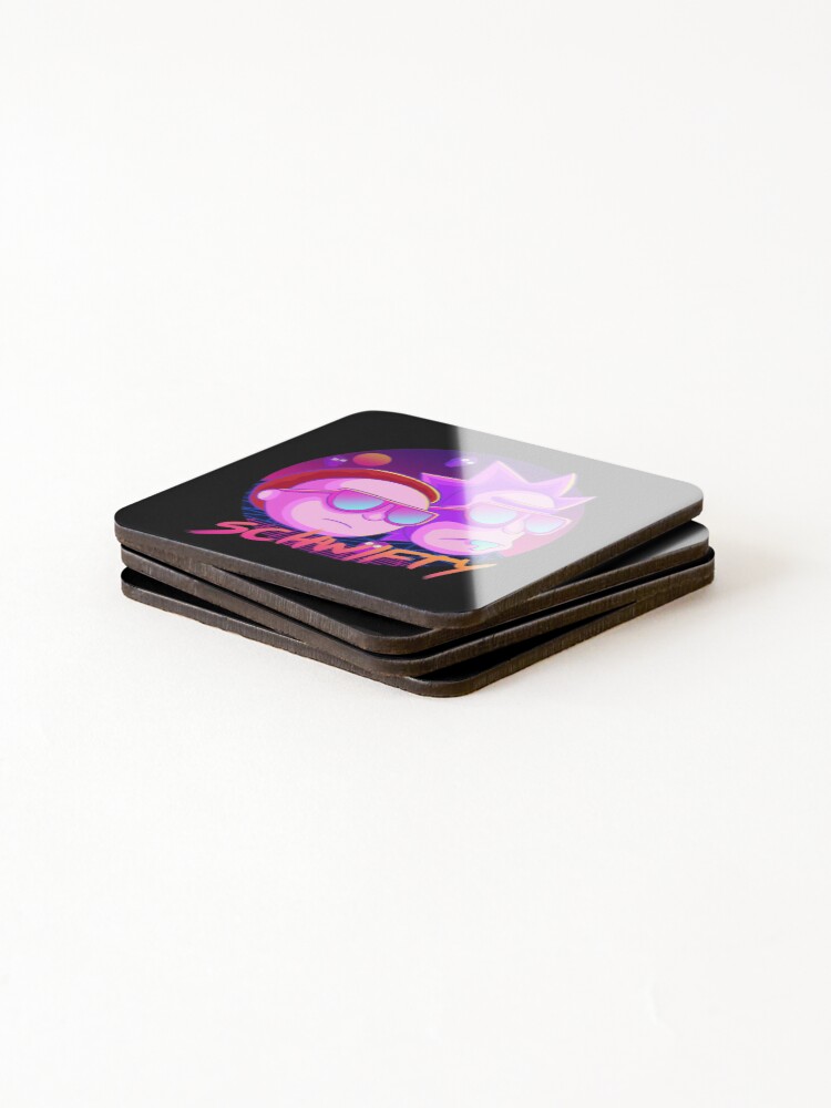 Alternate view of get schwifty Coasters (Set of 4)
