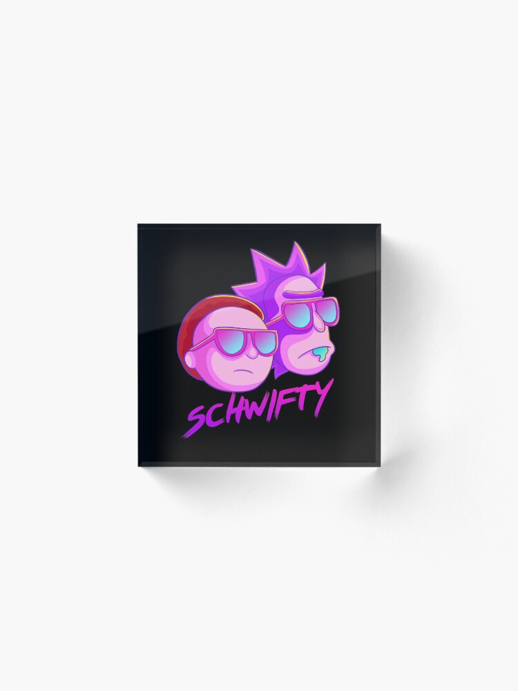 Alternate view of get schwifty Acrylic Block