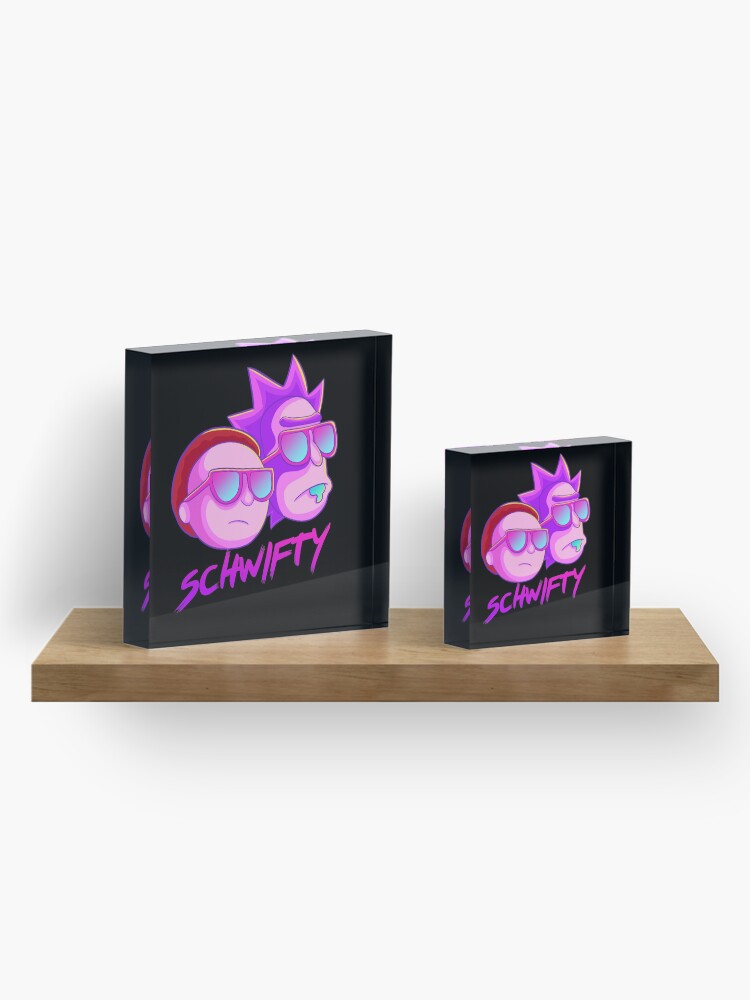 Alternate view of get schwifty Acrylic Block