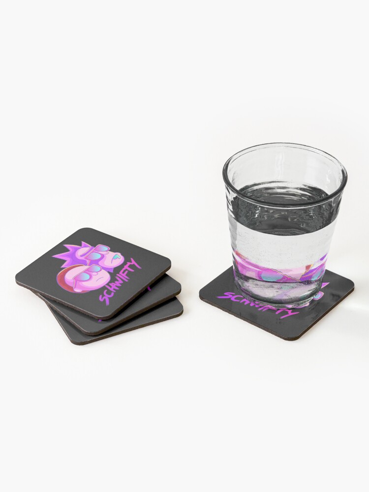 Alternate view of get schwifty Coasters (Set of 4)