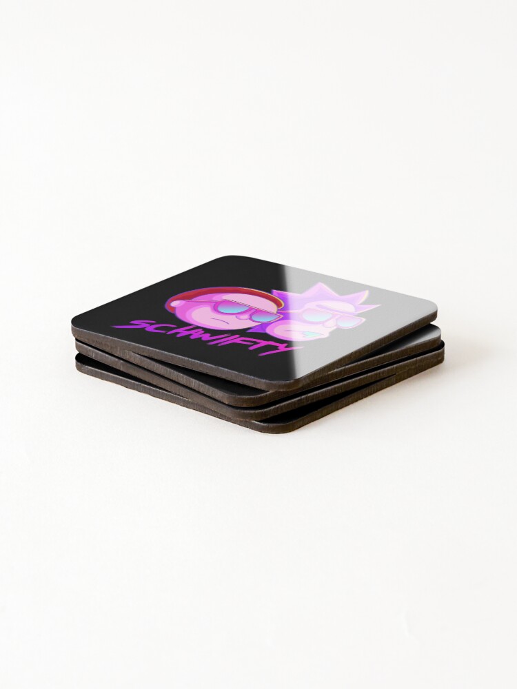 Alternate view of get schwifty Coasters (Set of 4)