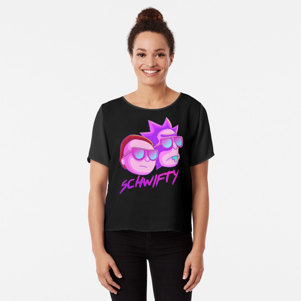 get schwifty Chiffon Top