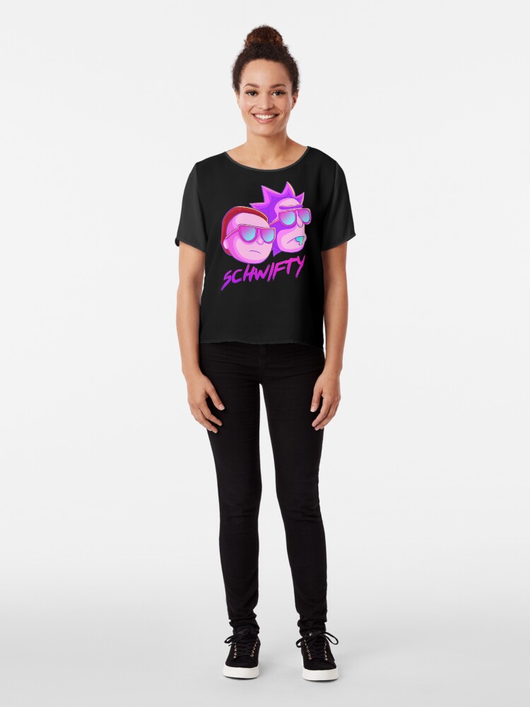 Alternate view of get schwifty Chiffon Top