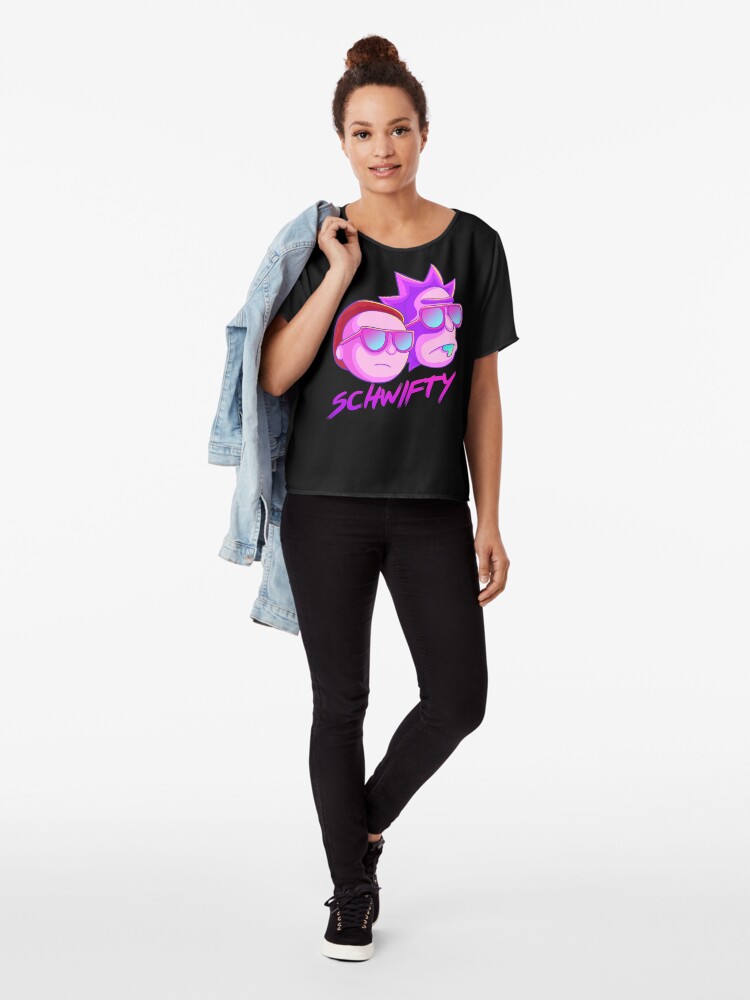 Alternate view of get schwifty Chiffon Top