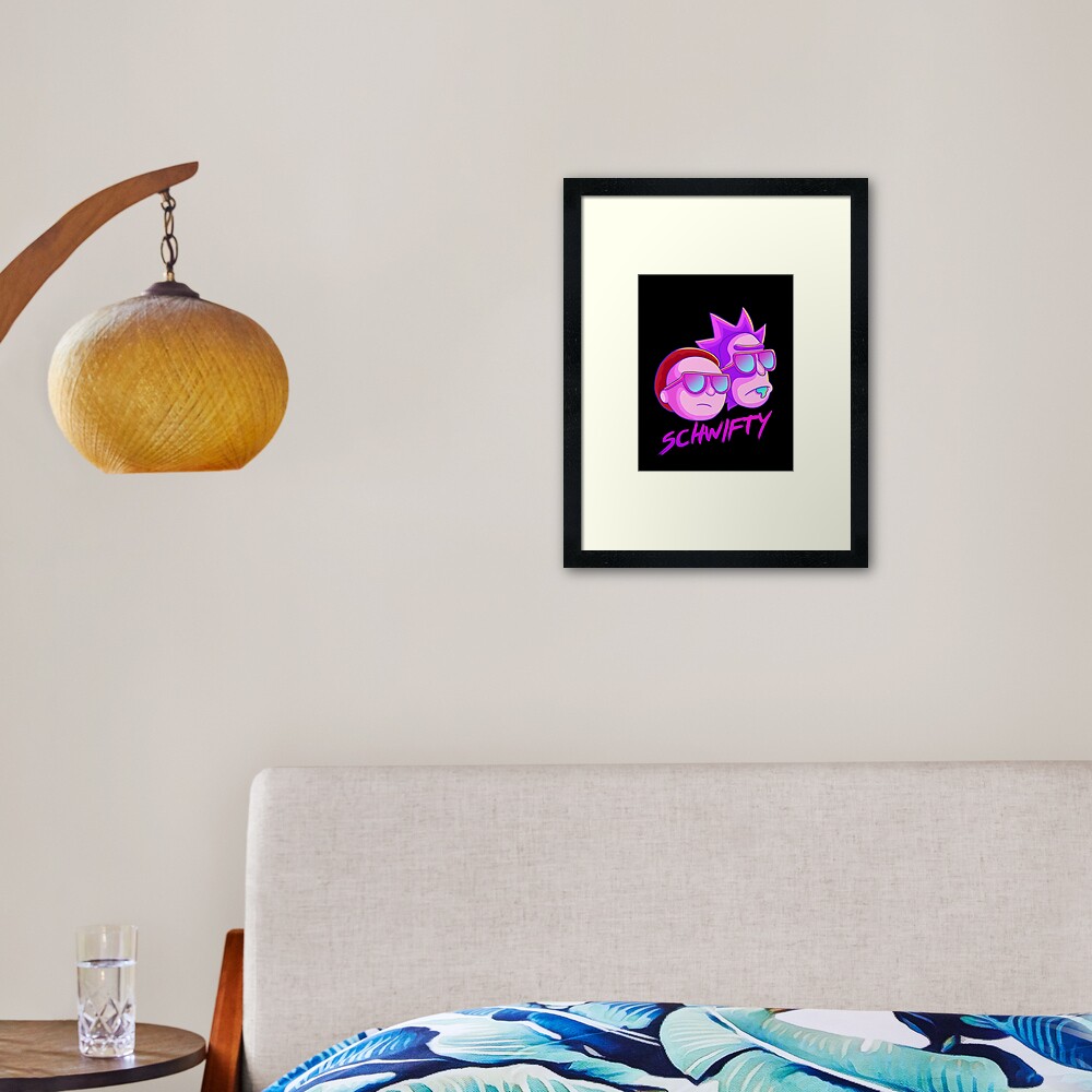 get schwifty Framed Art Print