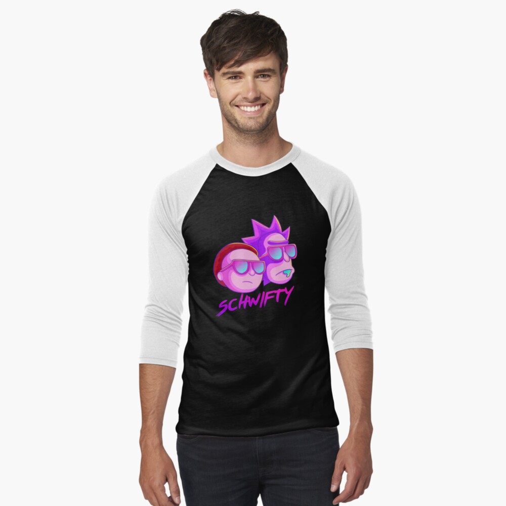 get schwifty Baseball ¾ Sleeve T-Shirt