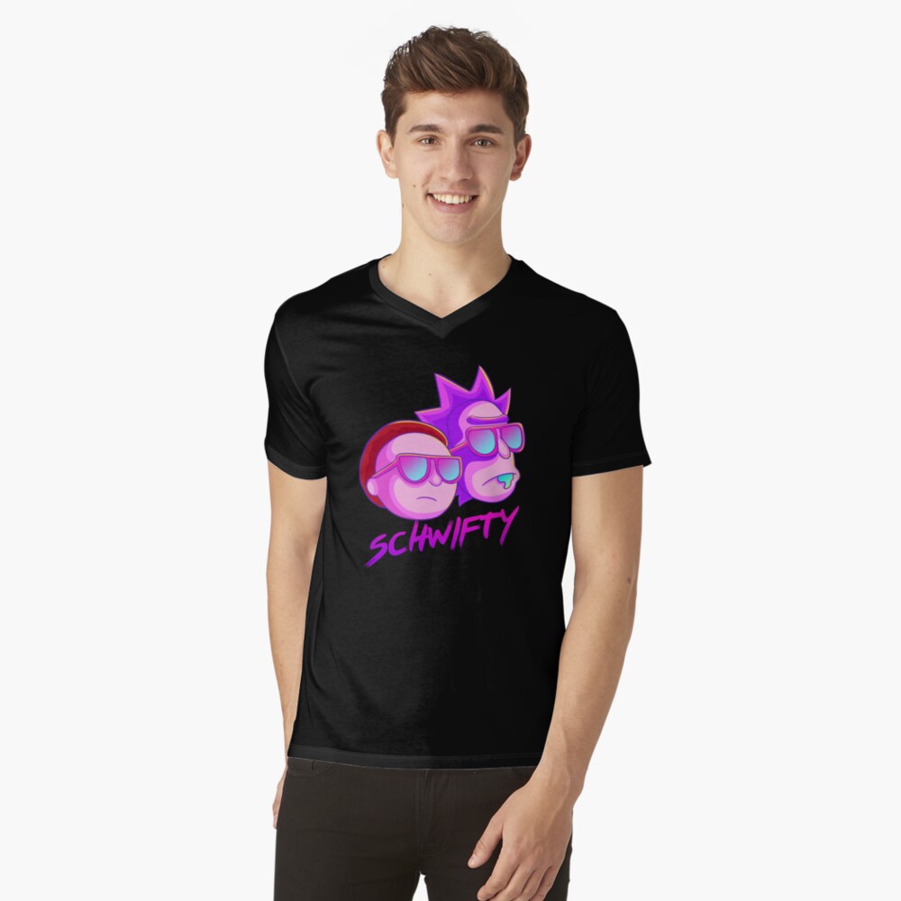 get schwifty V-Neck T-Shirt