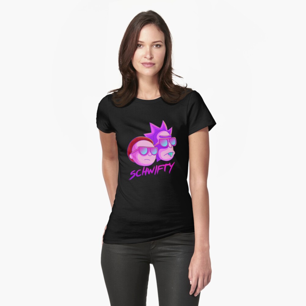 get schwifty Fitted T-Shirt