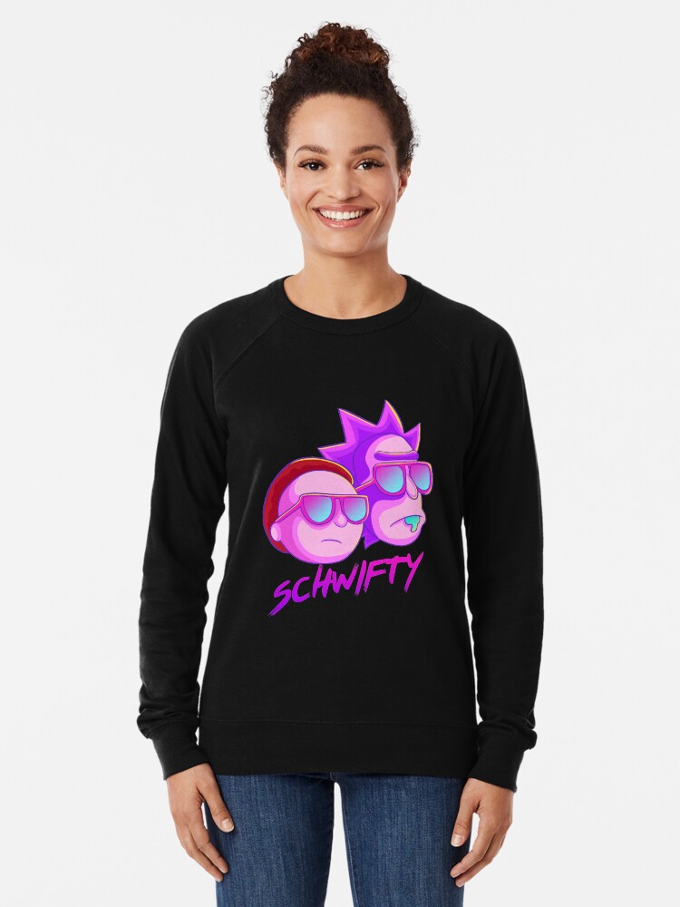 Alternate view of get schwifty Lightweight Sweatshirt