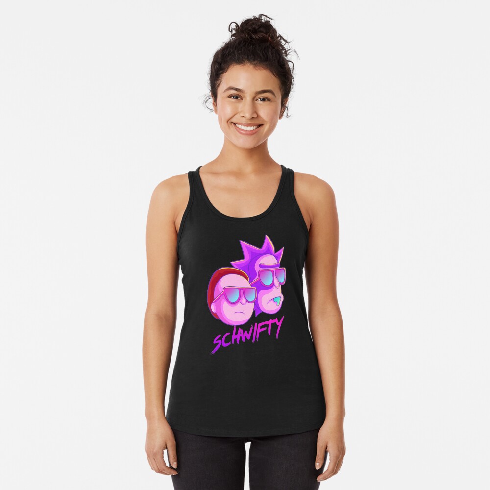 get schwifty Racerback Tank Top