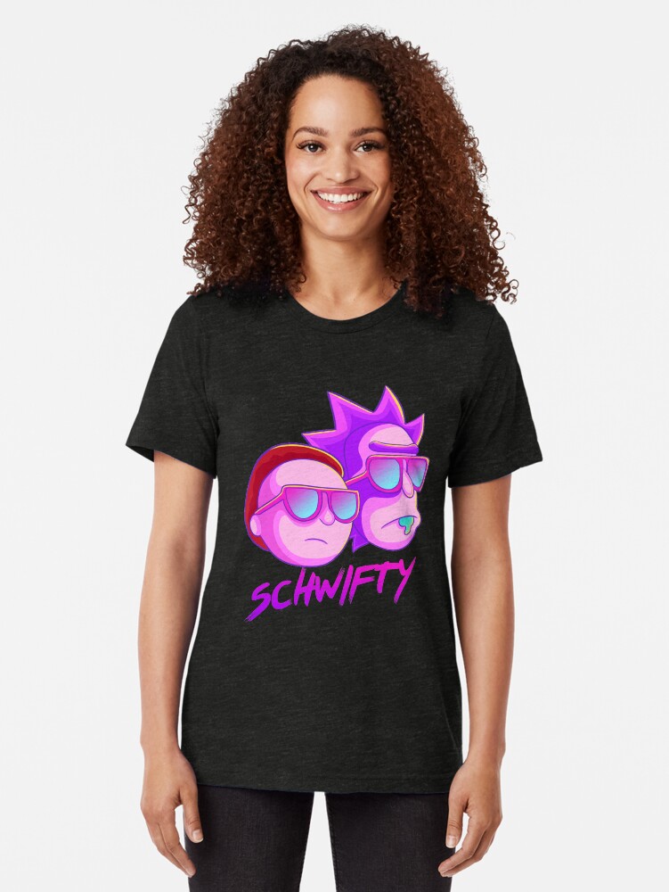 Alternate view of get schwifty Tri-blend T-Shirt