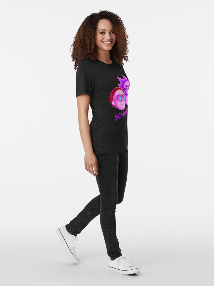 Alternate view of get schwifty Tri-blend T-Shirt