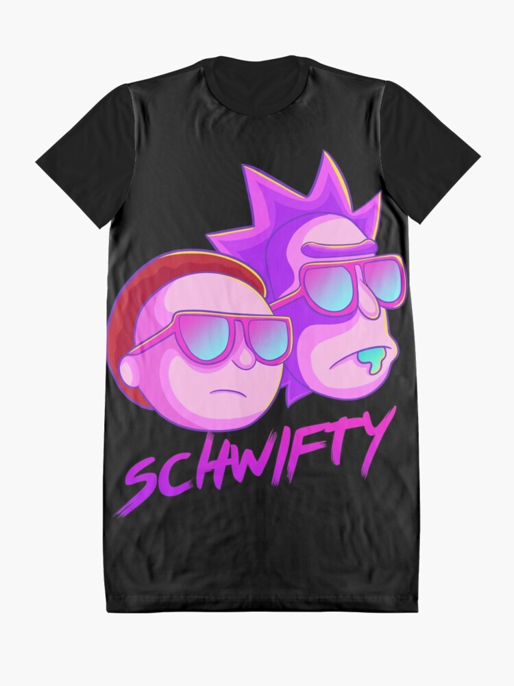 Alternate view of get schwifty Graphic T-Shirt Dress