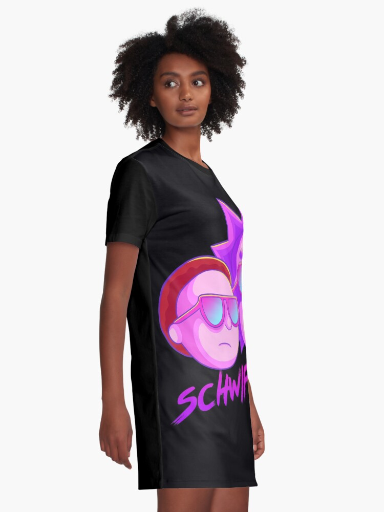 Alternate view of get schwifty Graphic T-Shirt Dress