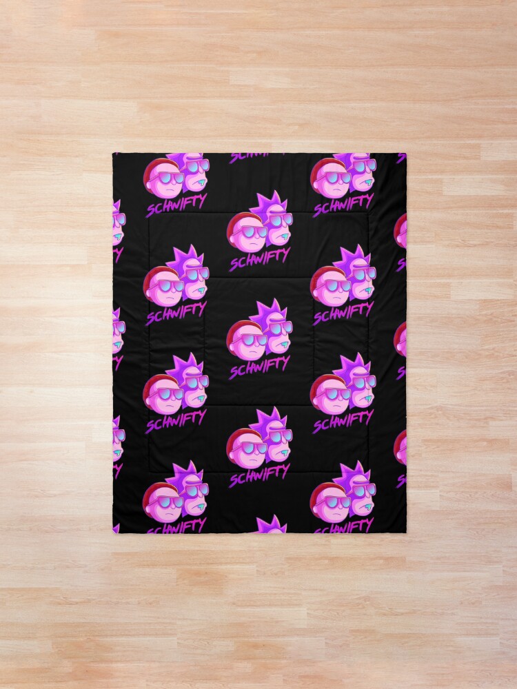 Alternate view of get schwifty Comforter