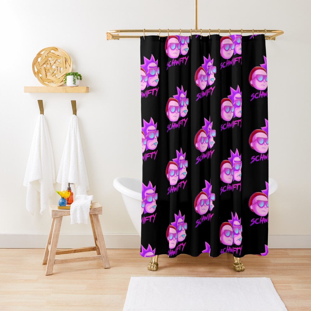 get schwifty Shower Curtain