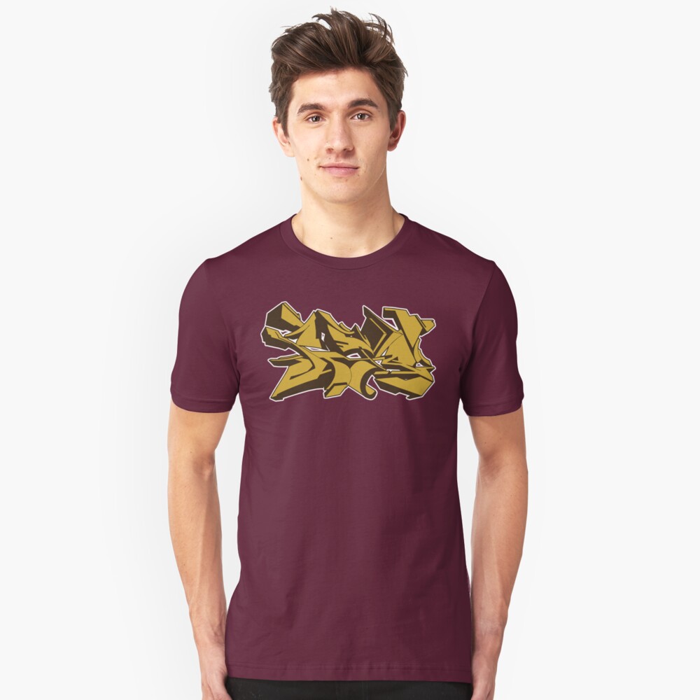 Style graffiti Gold Slim Fit T-Shirt