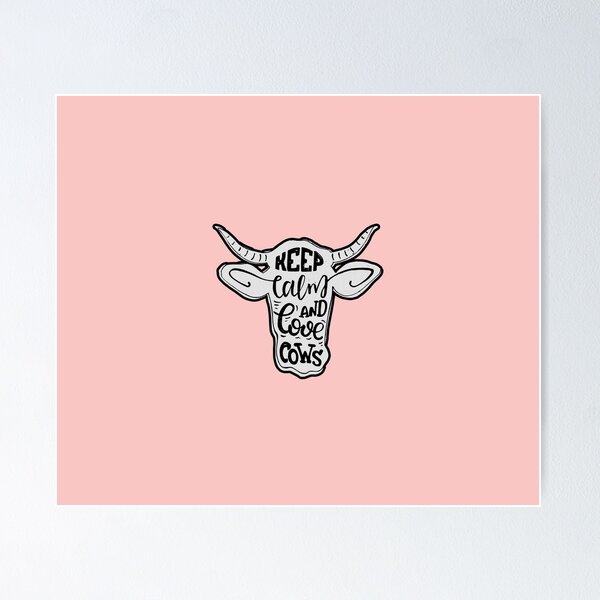 Item preview, Keep Calm and Love Cows Vegan Design designed and sold by SoNifty.