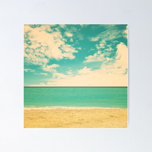 Aperçu de l'œuvre Plage rétro créée et vendue par Caroline Mint.