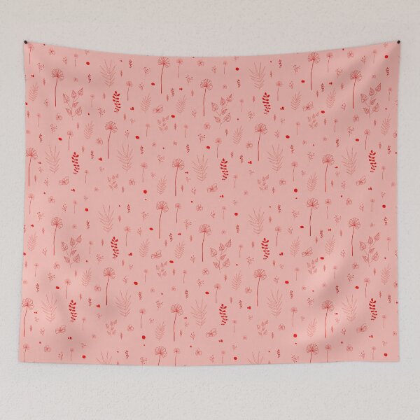 Item preview, Wild Botanical Pattern Pink Edition designed and sold by diehandletterei.