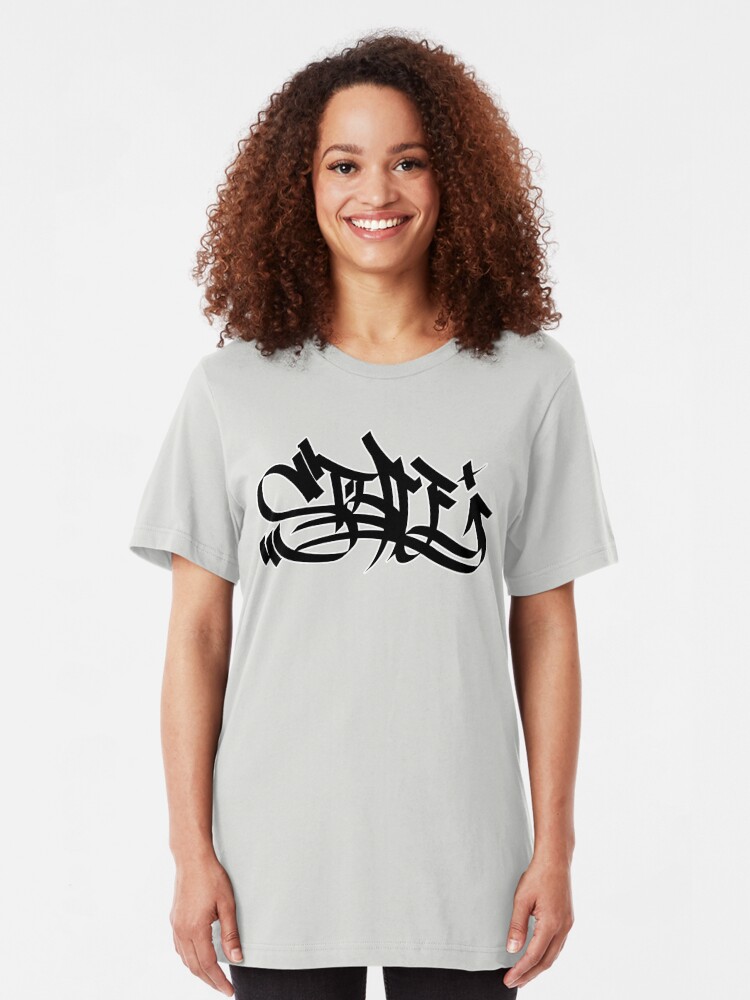 Alternate view of Style marker graffiti blk Slim Fit T-Shirt
