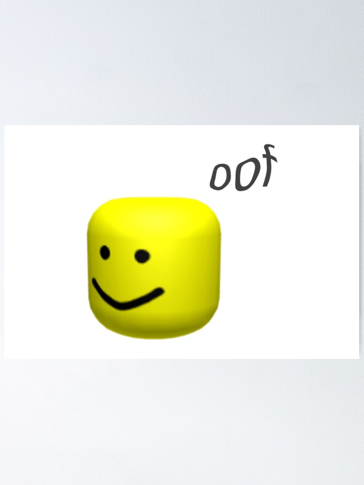 Roblox Oof Poster By Noupui Redbubble - roblox oof fast