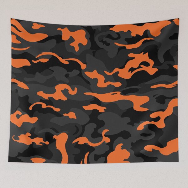 Item preview, Camo Style - Black Orange Camouflage designed and sold by rclwow.