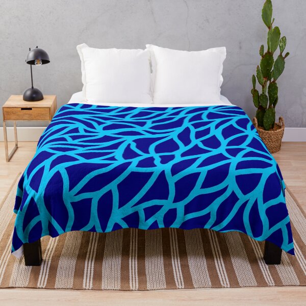 Blue Webbing Throw Blanket