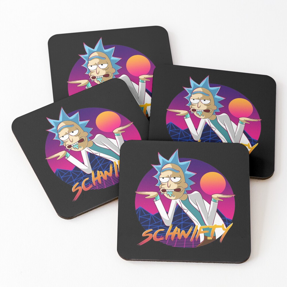 get schwifty Coasters (Set of 4)
