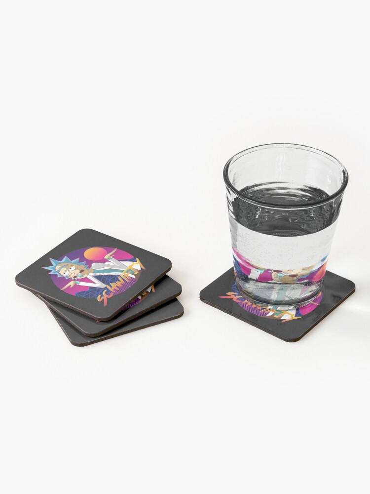 Alternate view of get schwifty Coasters (Set of 4)