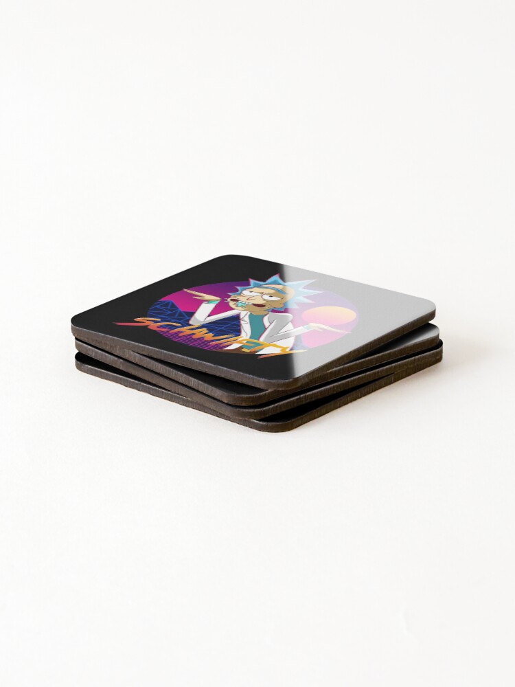 Alternate view of get schwifty Coasters (Set of 4)