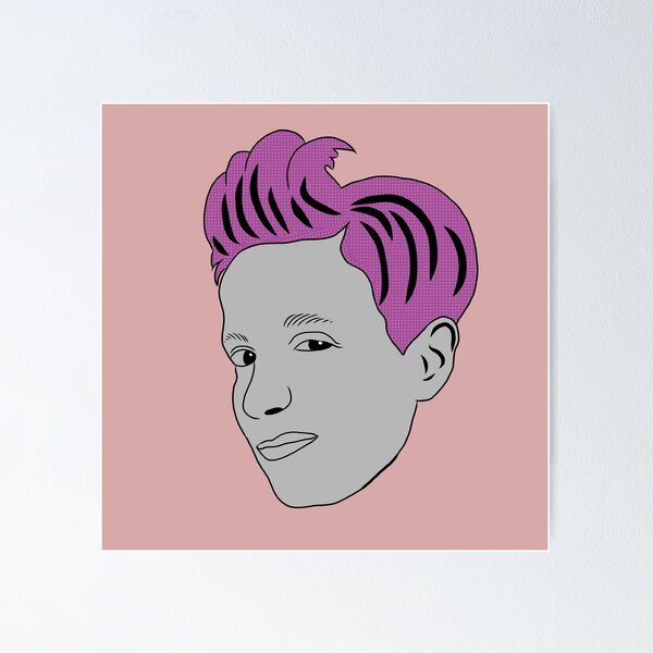 Item preview, Megan Rapinoe Pink Hair  designed and sold by PiscesVibes.