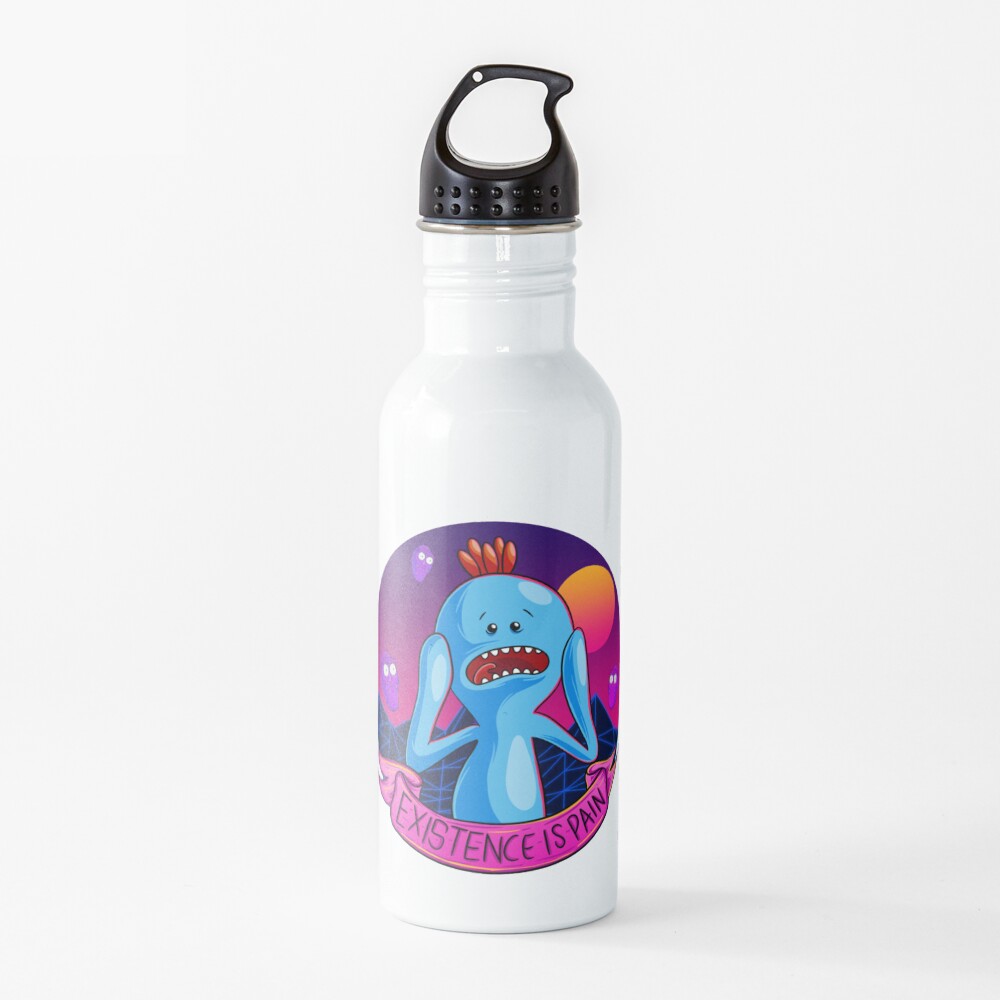Existence is Pain mr meeseeks Water Bottle