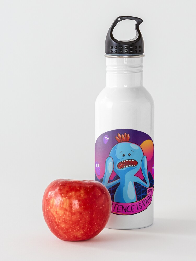 Alternate view of Existence is Pain mr meeseeks Water Bottle