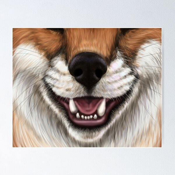 Item preview, Up Close Fox Mouth designed and sold by Mehu.
