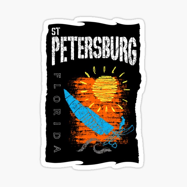 Item preview, St. Petersburg Florida Souvenir, St. Petersburg FL GIft, Sailing Sailboat Catamaran Hobie Cat designed and sold by ArtByBollwitt.