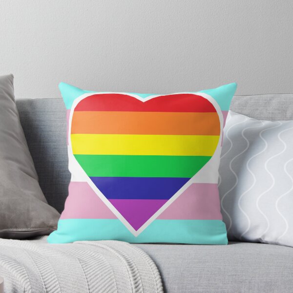 Item preview, Transgender Pride Flag with Homosexual/Gay/Rainbow Heart designed and sold by DisneyFanatic23.